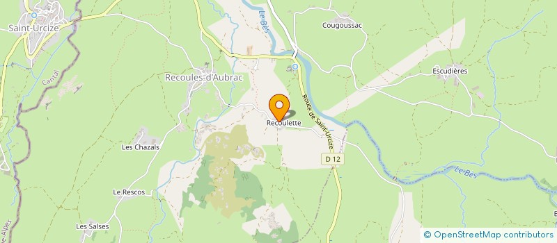 localisation de l'entreprise CAISSE DES ECOLES DE RECOULES D AUBRAC à RECOULES D'AUBRAC