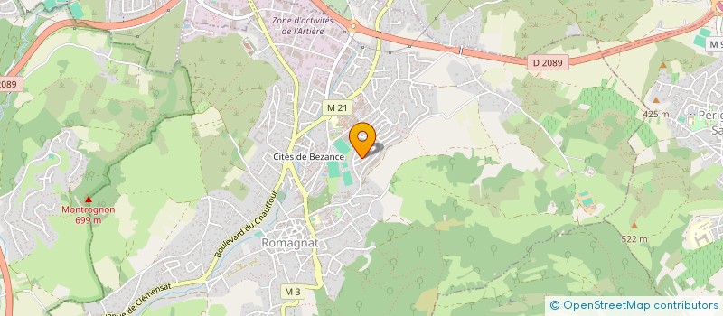 localisation de l'entreprise CAISSE DES ECOLES DE ROMAGNAT à ROMAGNAT