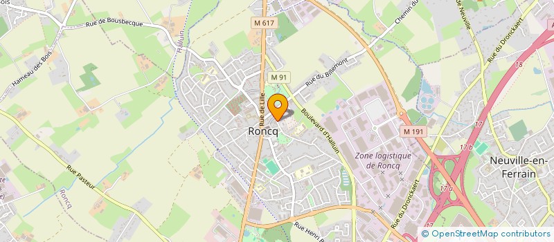 localisation de l'entreprise CAISSE DES ECOLES DE RONCQ  RONCQ