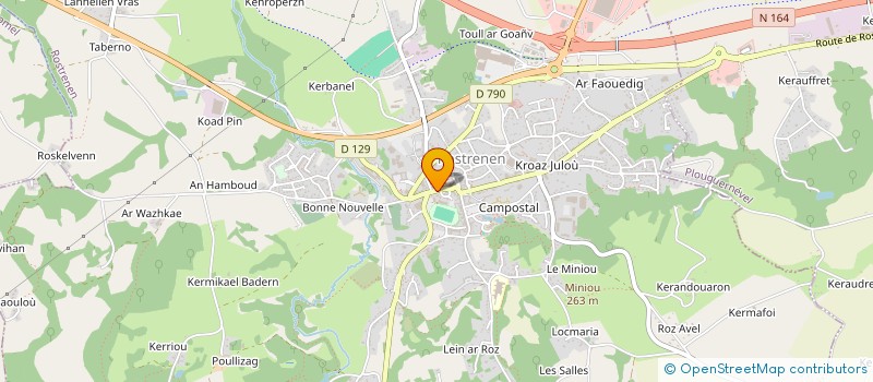 localisation de l'entreprise CAISSE DES ECOLES DE ROSTRENEN à ROSTRENEN