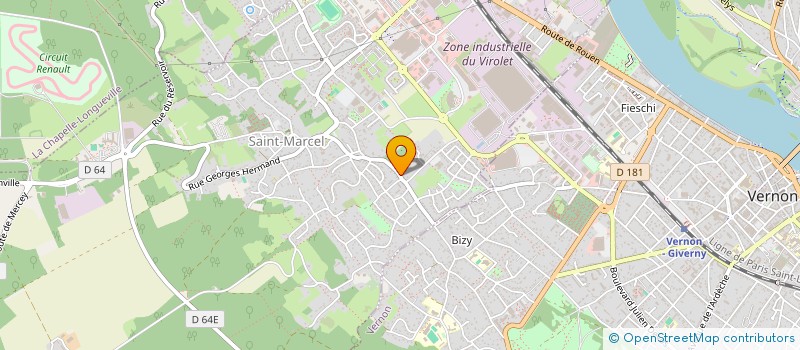 localisation de l'entreprise CAISSE DES ECOLES DE SAINT MARCEL à SAINT-MARCEL