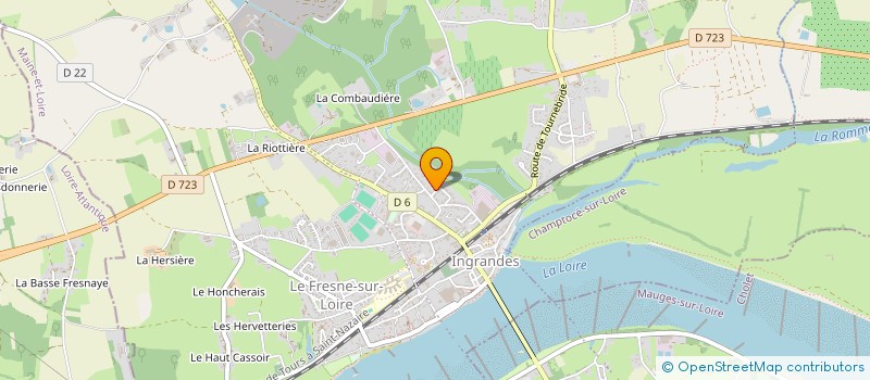 localisation de l'entreprise CAISSE DES ECOLES DE SAINT SIGISMOND à INGRANDES-LE-FRESNE-SUR-LOIRE