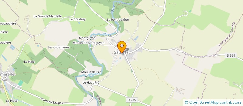 localisation de l'entreprise CAISSE DES ECOLES DE SAULGES à SAULGES