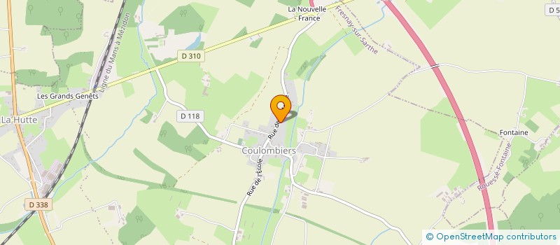 localisation de l'entreprise CAISSE DES ECOLES DE SOUGE LE GANELON  SOUGE-LE-GANELON