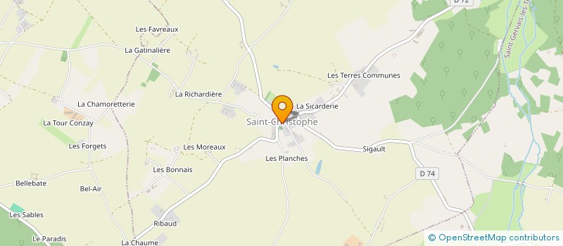localisation de l'entreprise CAISSE DES ECOLES DE ST CHRISTOPHE à SAINT-CHRISTOPHE