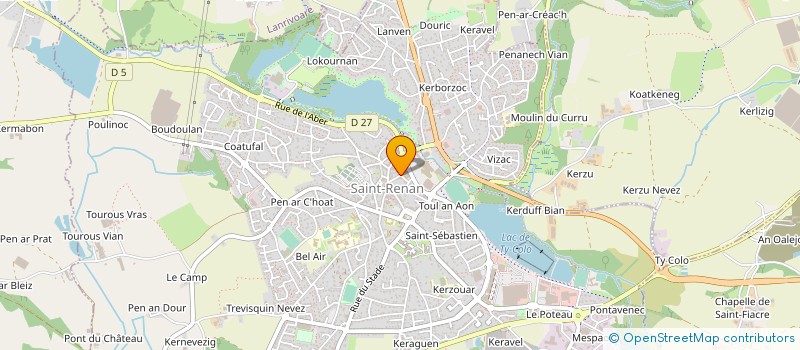 localisation de l'entreprise CAISSE DES ECOLES DE ST RENAN à SAINT-RENAN