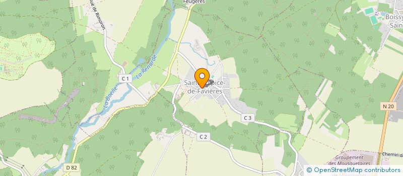 localisation de l'entreprise CAISSE DES ECOLES DE ST SULPICE FAVIERES  SAINT-SULPICE-DE-FAVIERES