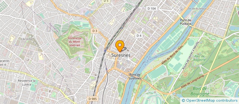 localisation de l'entreprise CAISSE DES ECOLES DE SURESNES  SURESNES