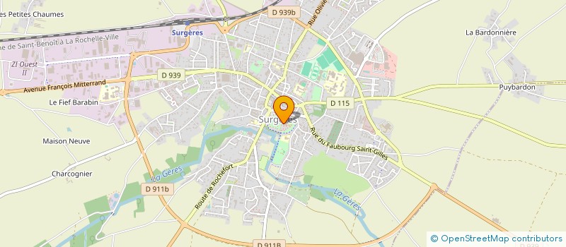 localisation de l'entreprise CAISSE DES ECOLES DE SURGERES à SURGERES