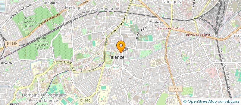 localisation de l'entreprise CAISSE DES ECOLES DE TALENCE à TALENCE