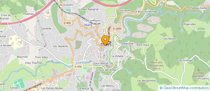 localisation de l'entreprise CAISSE DES ECOLES DE THIERS à THIERS