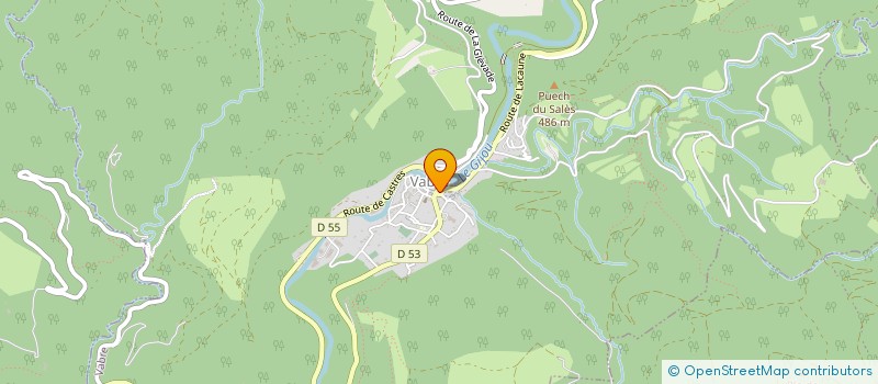 localisation de l'entreprise CAISSE DES ECOLES DE VABRE  VABRE