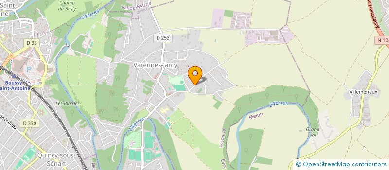 localisation de l'entreprise CAISSE DES ECOLES DE VARENNES JARCY  VARENNES-JARCY