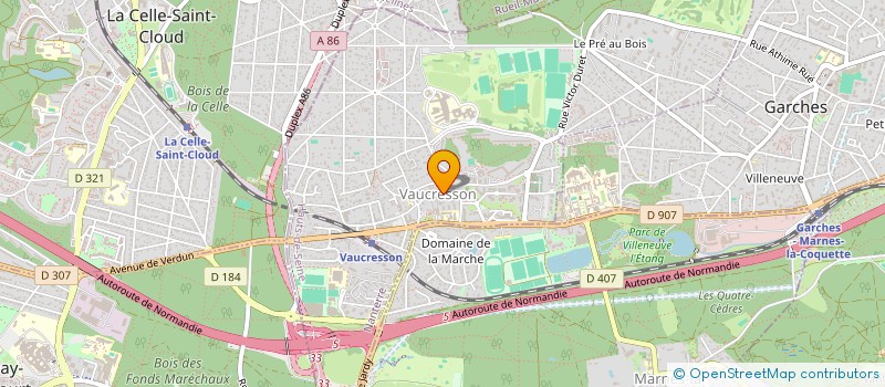 localisation de l'entreprise CAISSE DES ECOLES DE VAUCRESSON  VAUCRESSON