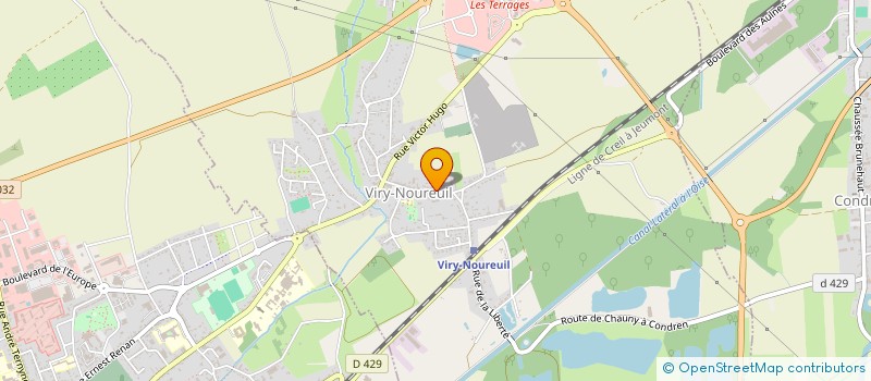 localisation de l'entreprise CAISSE DES ECOLES DE VIRY NOUREUIL à VIRY-NOUREUIL