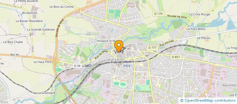localisation de l'entreprise CAISSE DES ECOLES DE VITRE à VITRE