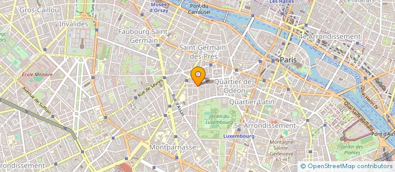 localisation de l'entreprise CAISSE DES ECOLES DU 6E ARRONDISSEMENT à PARIS