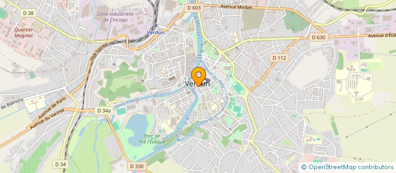 localisation de l'entreprise CAISSE DES ECOLES INTERCOMMUNALE - CA DU GRAND VERDUN à VERDUN