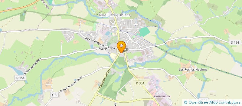 localisation de l'entreprise CAISSE DES ECOLES NUEIL S ARGENT  NUEIL-LES-AUBIERS