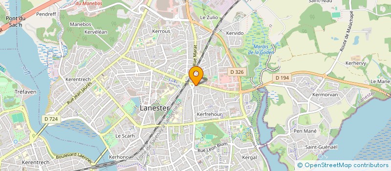 localisation de l'entreprise CAISSE DES ECOLES PUBLIQUES  LANESTER