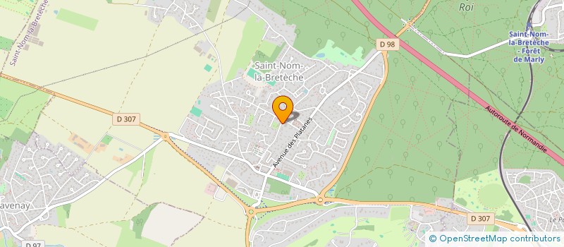 localisation de l'entreprise CAISSE DES ECOLES SAINT NOM LA BRETECHE  SAINT-NOM-LA-BRETECHE