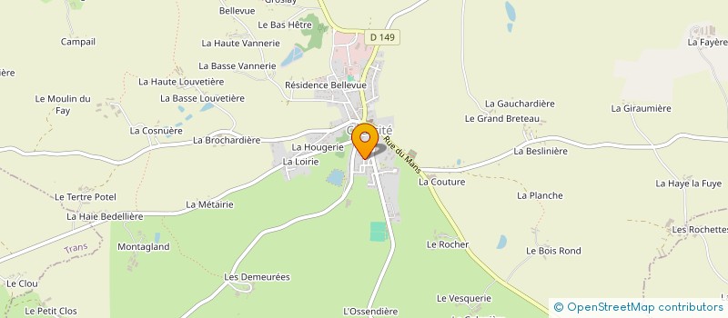 localisation de l'entreprise CAISSE DES ECOLES ST AUBIN DU DESERT  SAINT-AUBIN-DU-DESERT