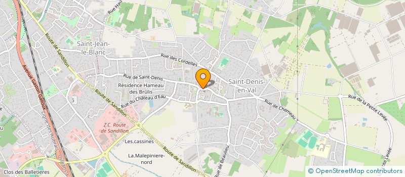 localisation de l'entreprise CAISSE DES ECOLES ST DENIS EN VAL à SAINT-DENIS-EN-VAL