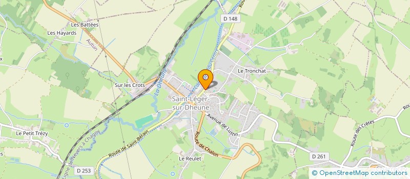 localisation de l'entreprise CAISSE DES ECOLES ST-LEGER SUR DHEUNE  SAINT-LEGER-SUR-DHEUNE