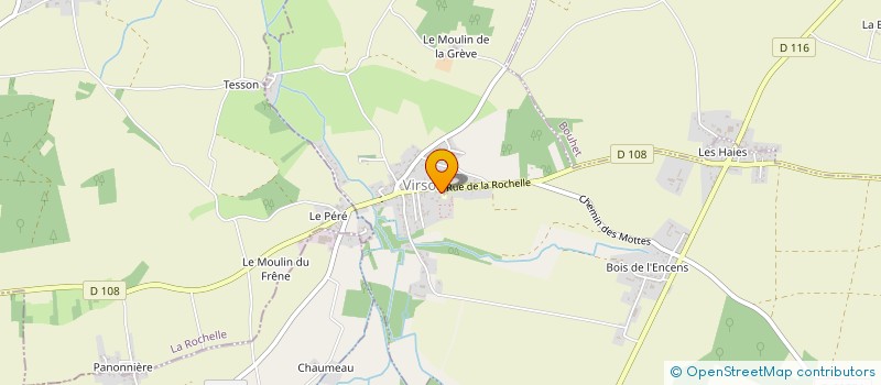 localisation de l'entreprise CAISSE DES ECOLES VIRSON  VIRSON