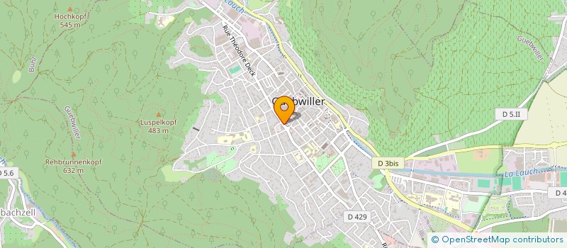 localisation de l'entreprise CAISSE DU CREDIT MUTUEL DE GUEBWILLER  GUEBWILLER