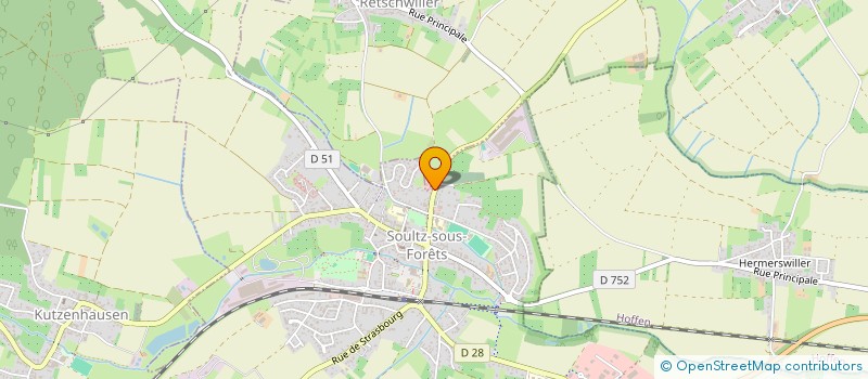 localisation de l'entreprise CAISSE DU CREDIT MUTUEL DE L OUTRE FORET  SOULTZ-SOUS-FORETS