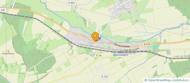 localisation de l'entreprise CAISSE DU CREDIT MUTUEL PAYS DE HANAU  OBERMODERN-ZUTZENDORF