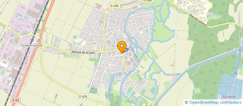 localisation de l'entreprise CAISSE DU CREDIT MUTUEL PLAINE DE L ILL  ERSTEIN