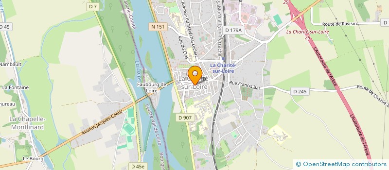 localisation de l'entreprise CAISSE ECOLES DE LA CHARITE SUR LOIRE à LA CHARITE-SUR-LOIRE