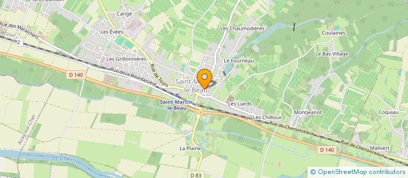 localisation de l'entreprise CAISSE ECOLES DE SAINT-MARTIN LE BEAU  SAINT-MARTIN-LE-BEAU