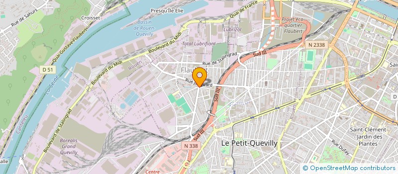 localisation de l'entreprise CAISSE ECOLES DE VILLE DE PETIT QUEVILLY  LE PETIT-QUEVILLY