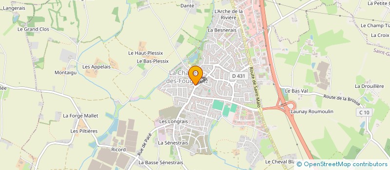 localisation de l'entreprise CAISSE ECOLES LA CHAPELLE DES FOUGERETZ à LA CHAPELLE-DES-FOUGERETZ