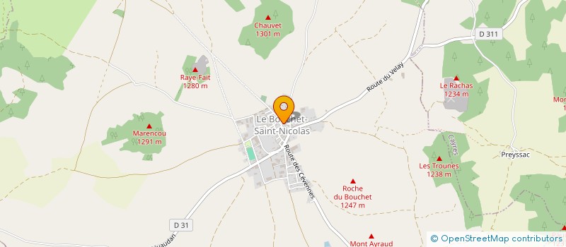 localisation de l'entreprise CAISSE ECOLES LE BOUCHET SAINT NICOLAS  LE BOUCHET-SAINT-NICOLAS