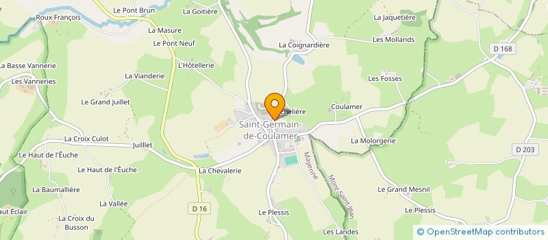 localisation de l'entreprise CAISSE ECOLES SAINT GERMAIN DE COULAMER à SAINT-GERMAIN-DE-COULAMER