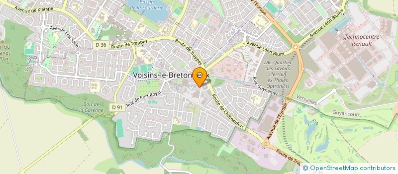 localisation de l'entreprise CAISSE ENREGISTREUSE SERVICE à VOISINS-LE-BRETONNEUX