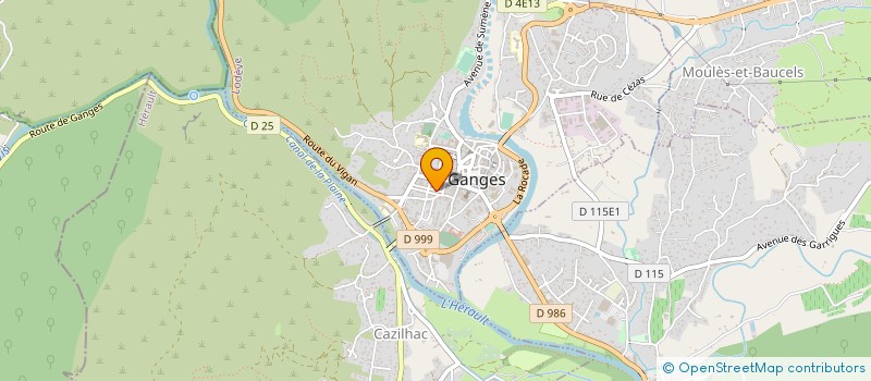 localisation de l'entreprise CAISSE EPARGNE DE GANGES à GANGES