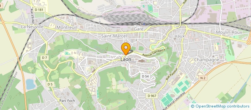 localisation de l'entreprise CAISSE EPARGNE ET PREVOYANCE à LAON
