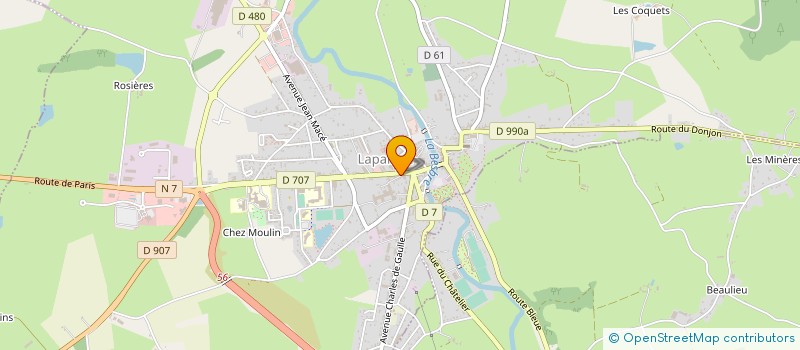 localisation de l'entreprise CAISSE EPARGNE LE DONJON à LAPALISSE