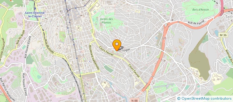 localisation de l'entreprise CAISSE EPARGNE PREVO LOIRE DROME ARDECHE  SAINT-ETIENNE