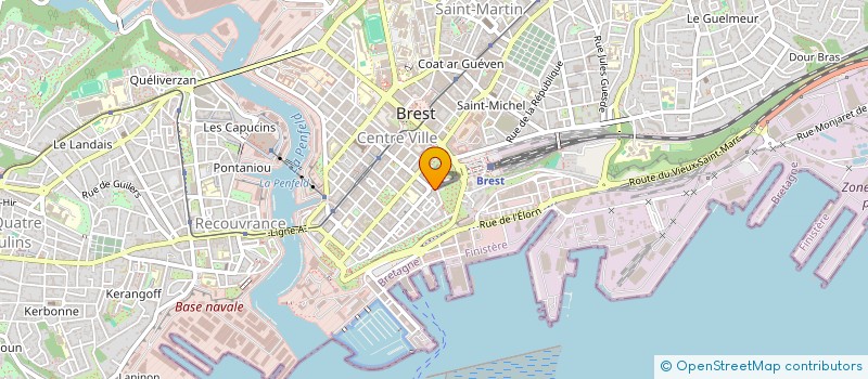 localisation de l'entreprise CAISSE EPARGNE PREVOYANCE à BREST
