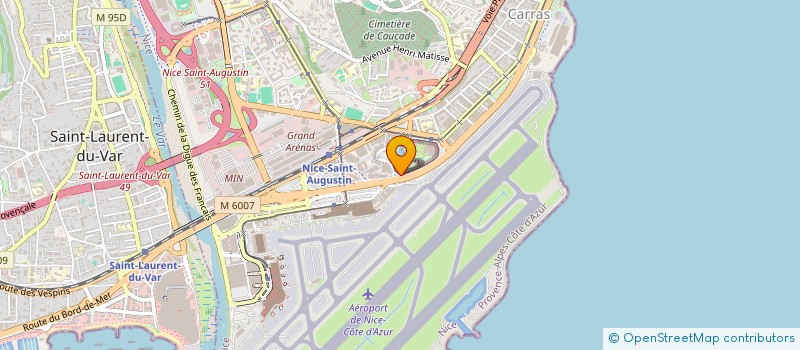 localisation de l'entreprise CAISSE EPARGNE PREVOYANCE COTE D'AZUR  NICE