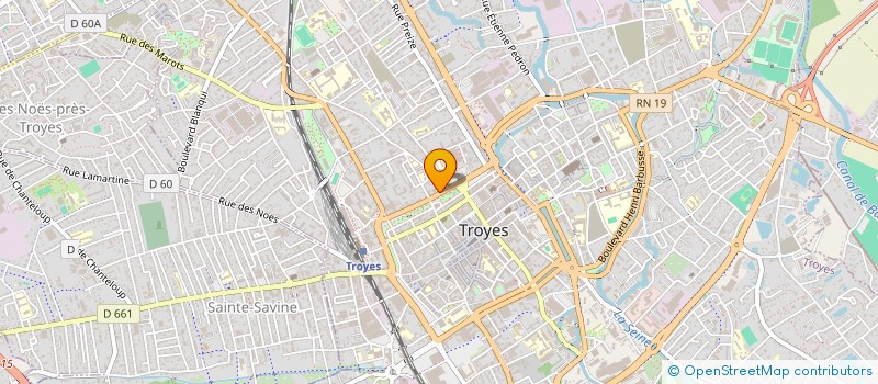 localisation de l'entreprise CAISSE EPARGNE PREVOYANCE DE L'AUBE à TROYES