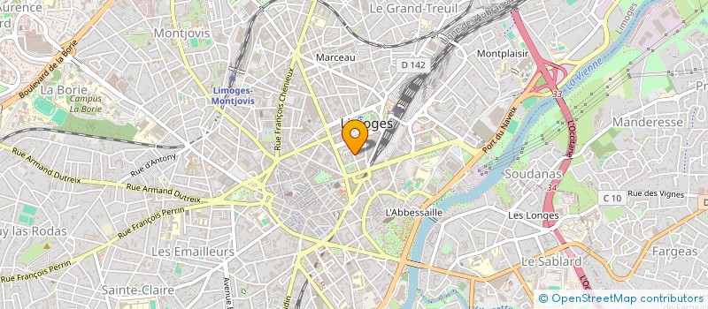 localisation de l'entreprise CAISSE EPARGNE & PREVOYANCE HTE VIENNE à LIMOGES