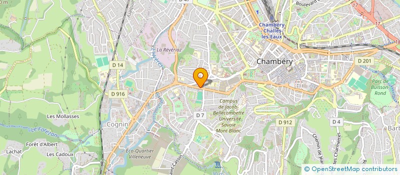 localisation de l'entreprise CAISSE ET DIFFUSION  CHAMBERY