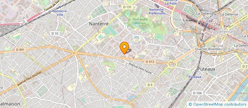 localisation de l'entreprise CAISSE GARANTI MUTUEL CREDIT CREDIT BAIL à NANTERRE